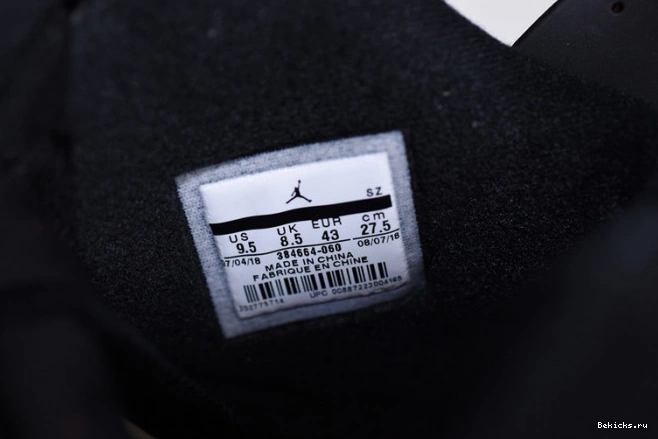 Reps BK 384664-060 retro air black 6 jordan infrared 1113